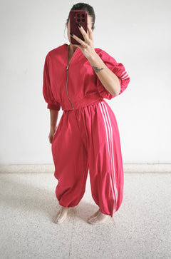 Pantalón parachute rojo Lumina