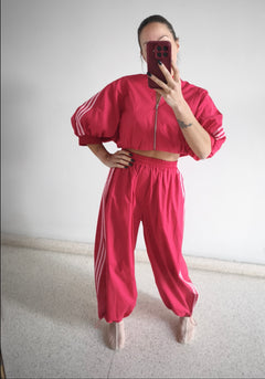 Bomber Lumina 3 rayas. Roja