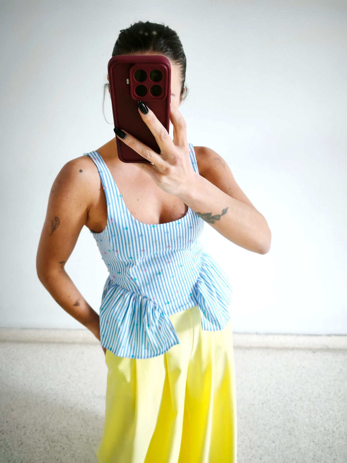 Top Lumina rayas plumeti