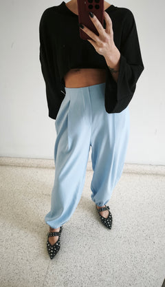 Pantalón bombacho azul