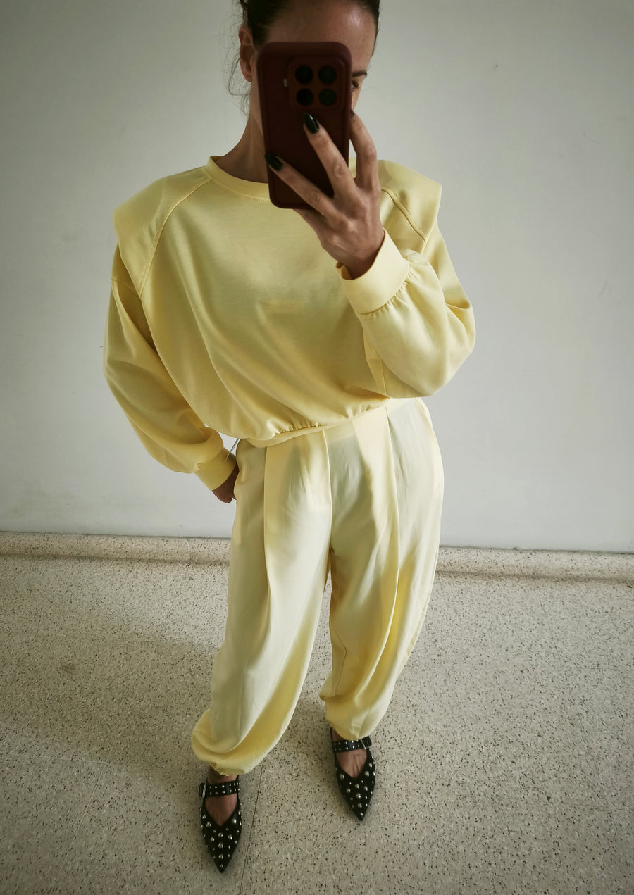 Pantalón bombacho amarillo