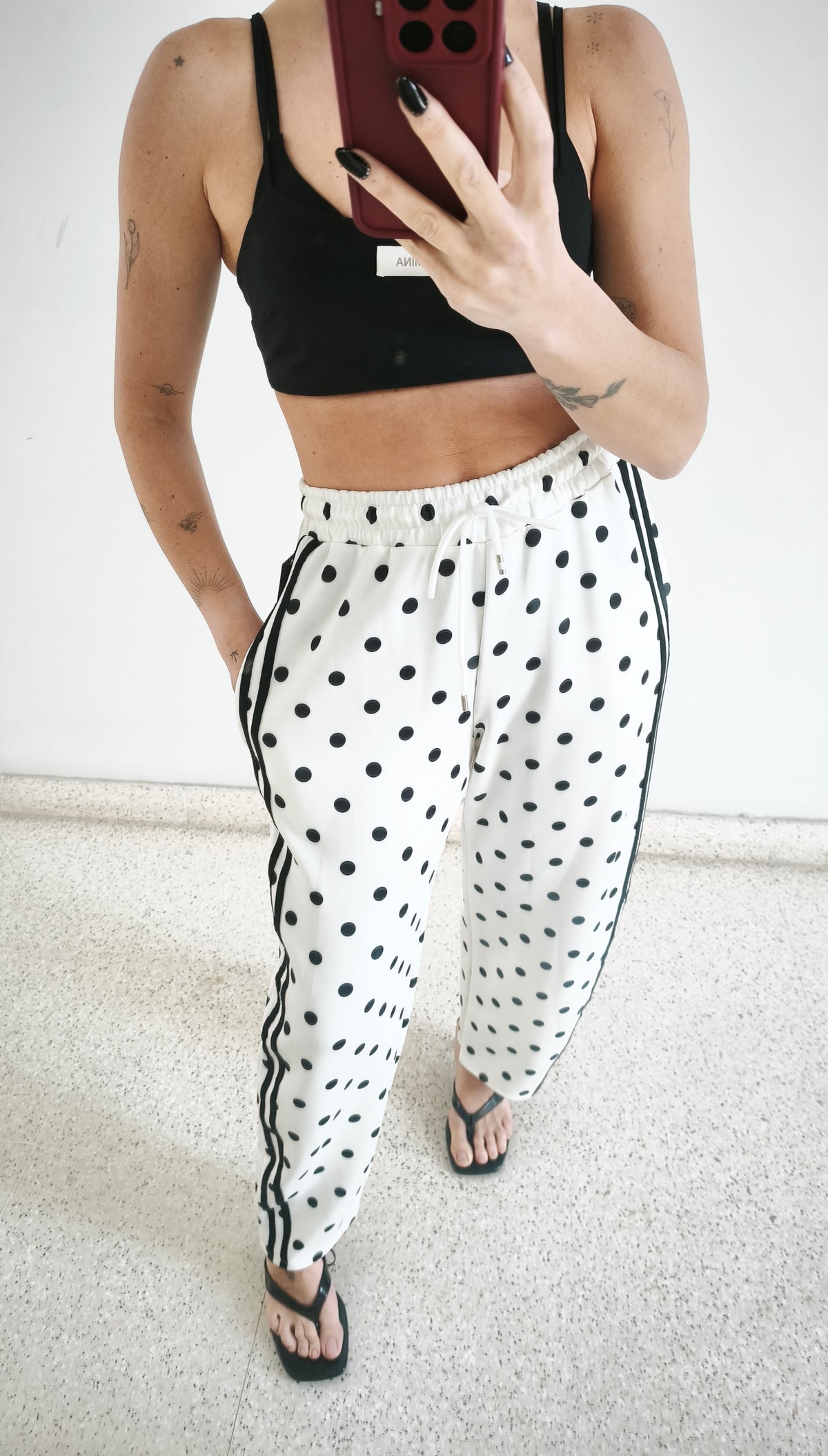 Pantalón ballon topos