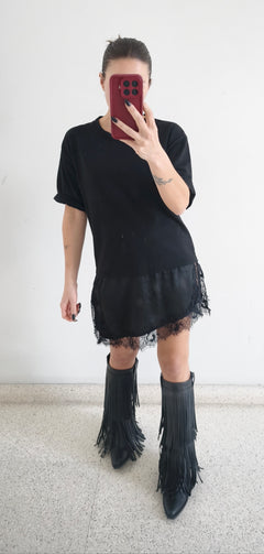 Camiseta vestido negro