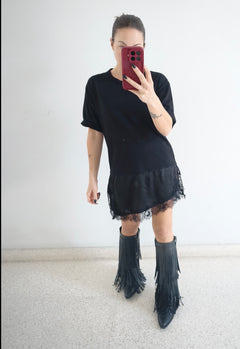Camiseta vestido negro