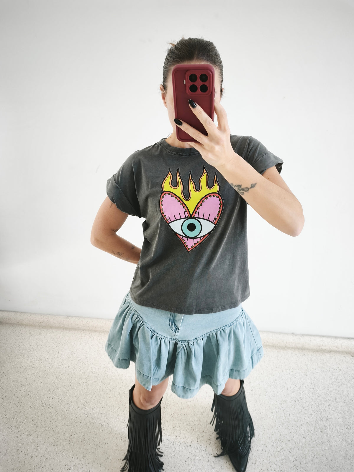 Camiseta fuego