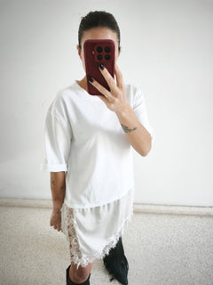 Camiseta vestido blanca
