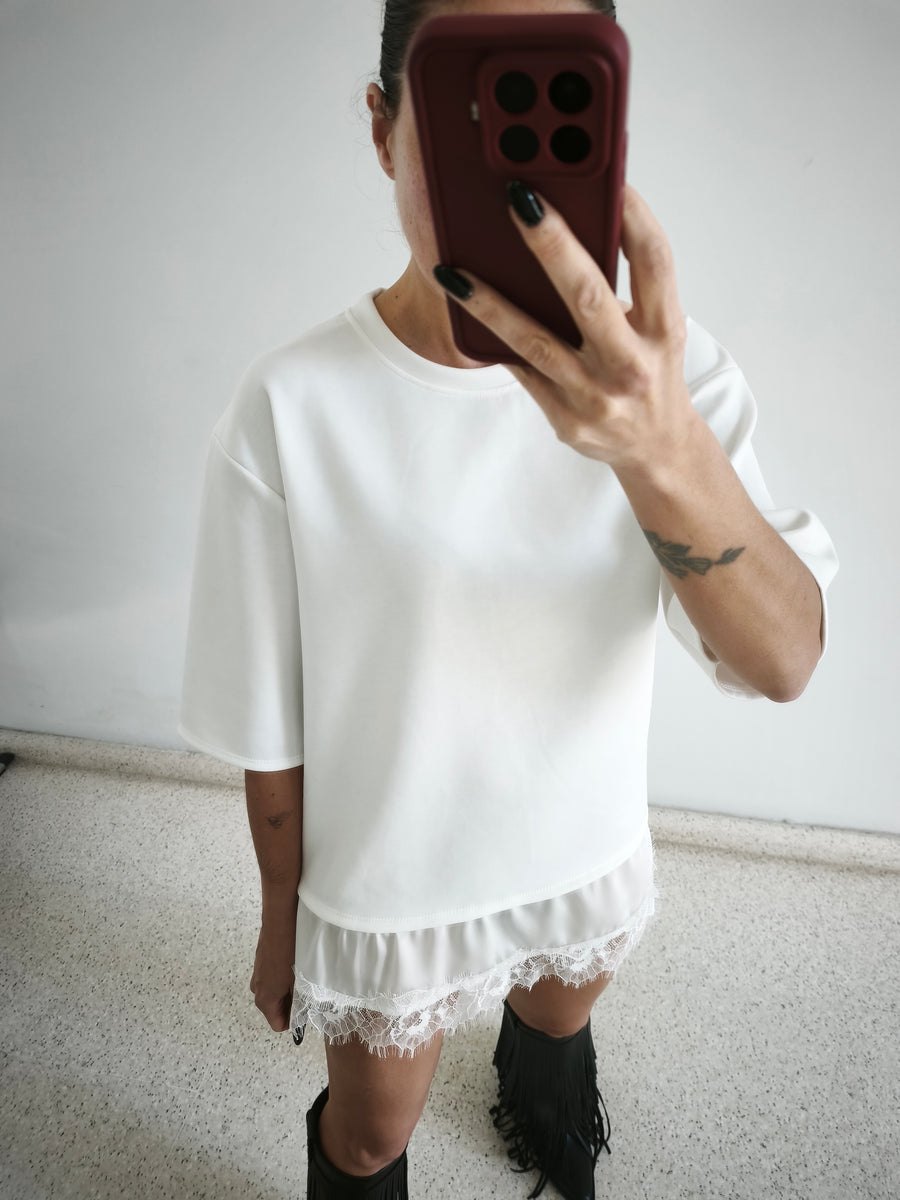 Camiseta combi blanca