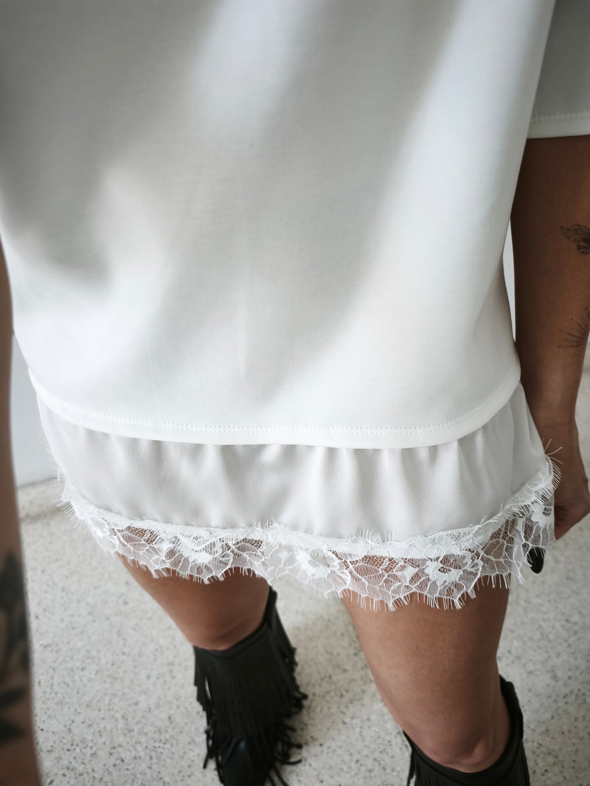 Camiseta combi blanca