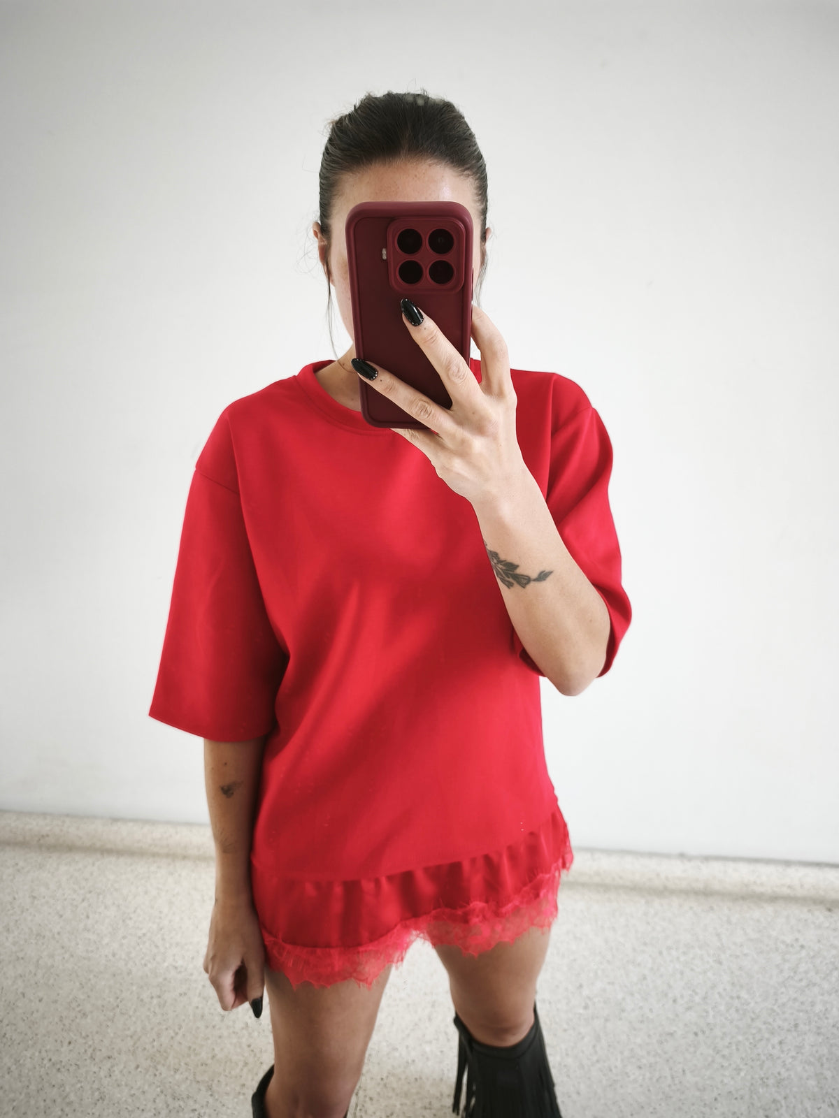 Camiseta combi roja