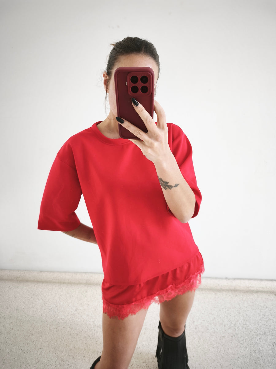 Camiseta combi roja