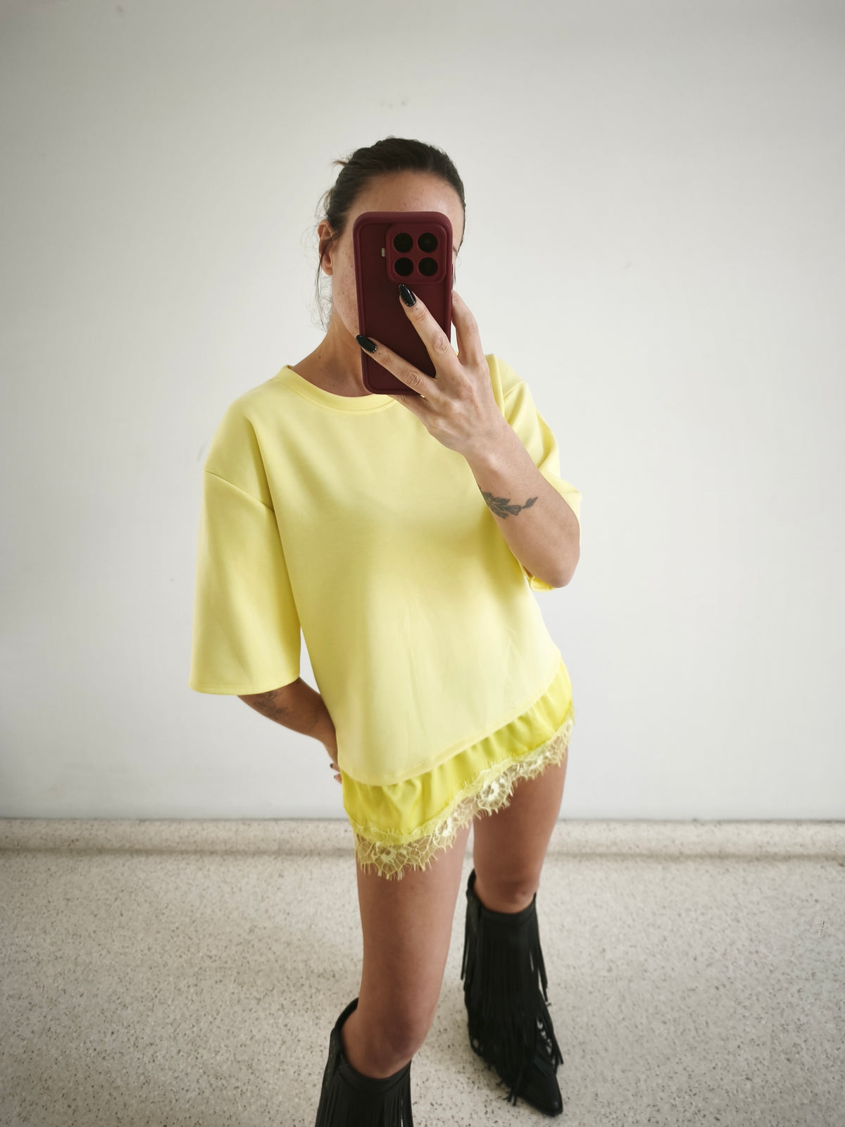 Camiseta combi amarilla
