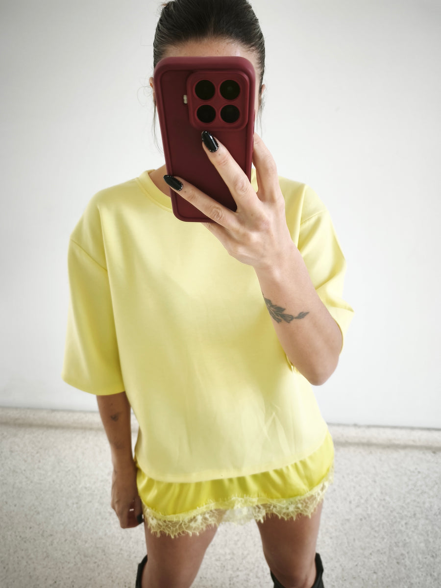 Camiseta combi amarilla