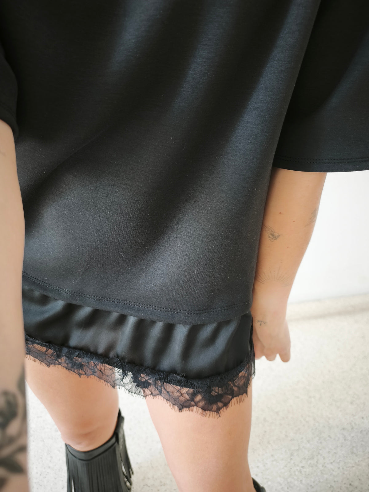 Camiseta combi negra