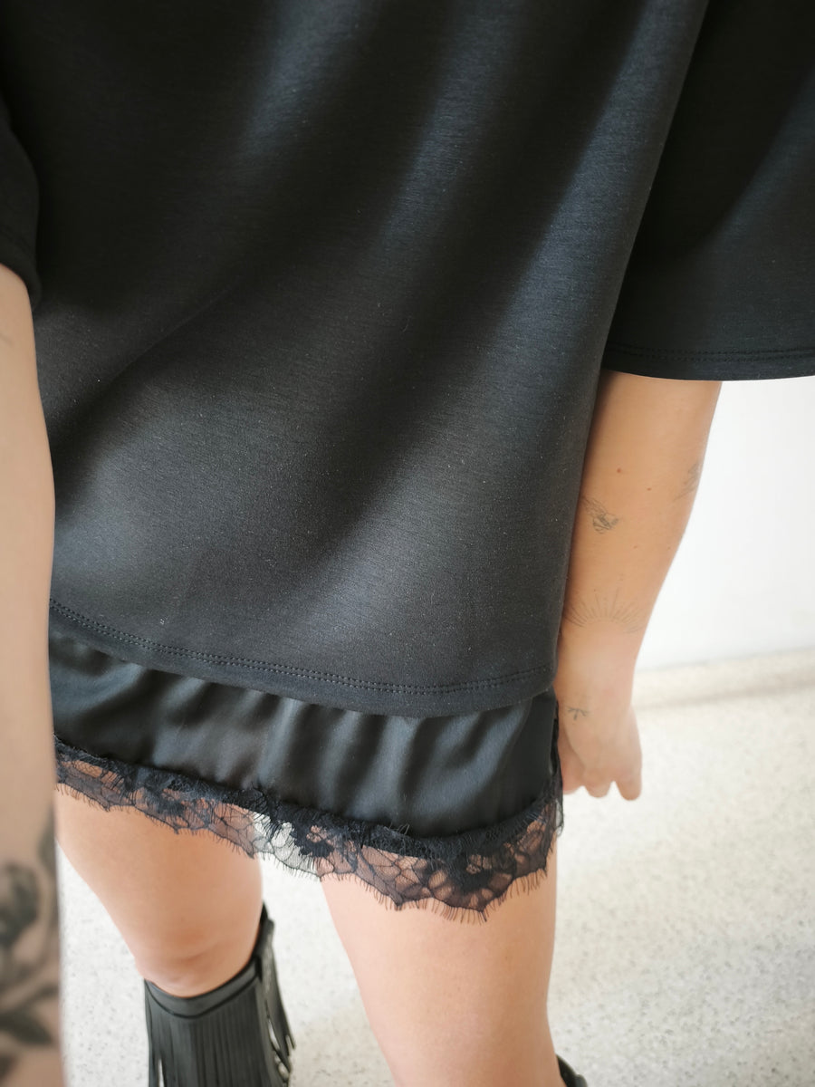 Camiseta combi negra