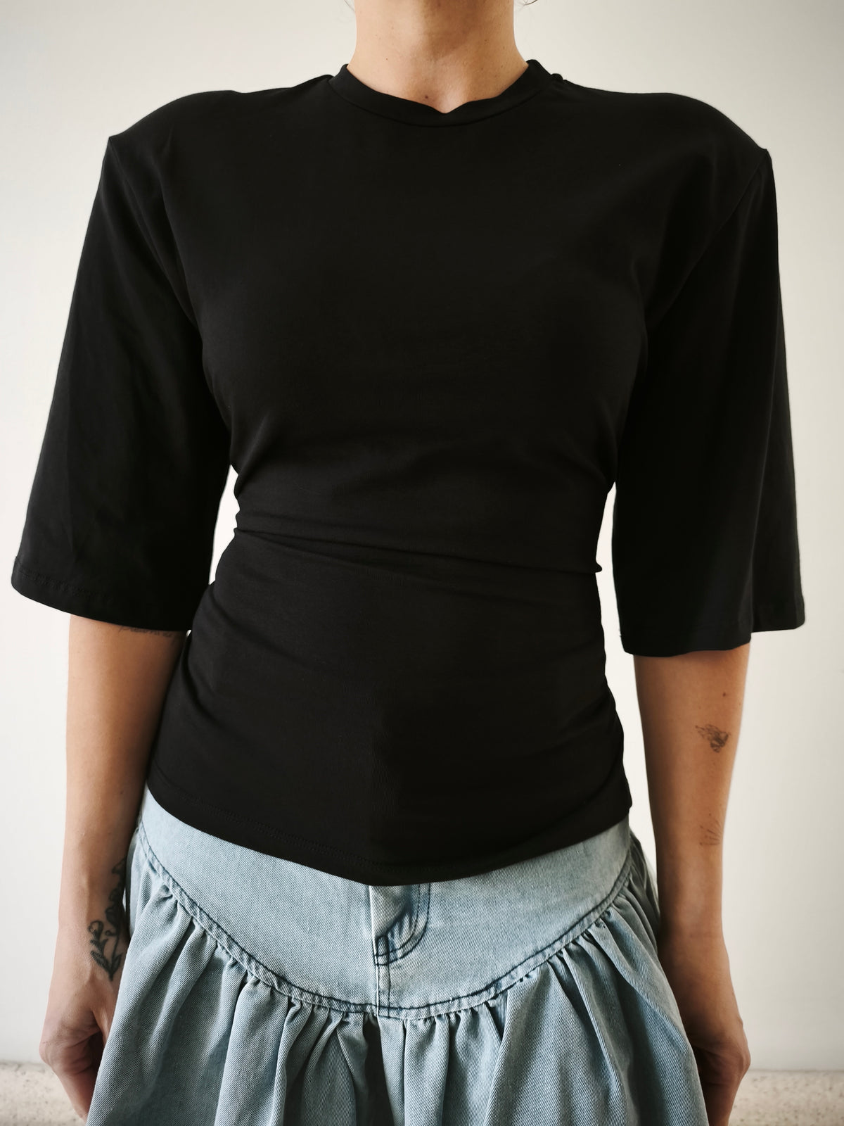 Camiseta lace-up Lumina