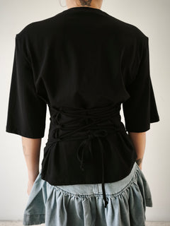 Camiseta lace-up Lumina