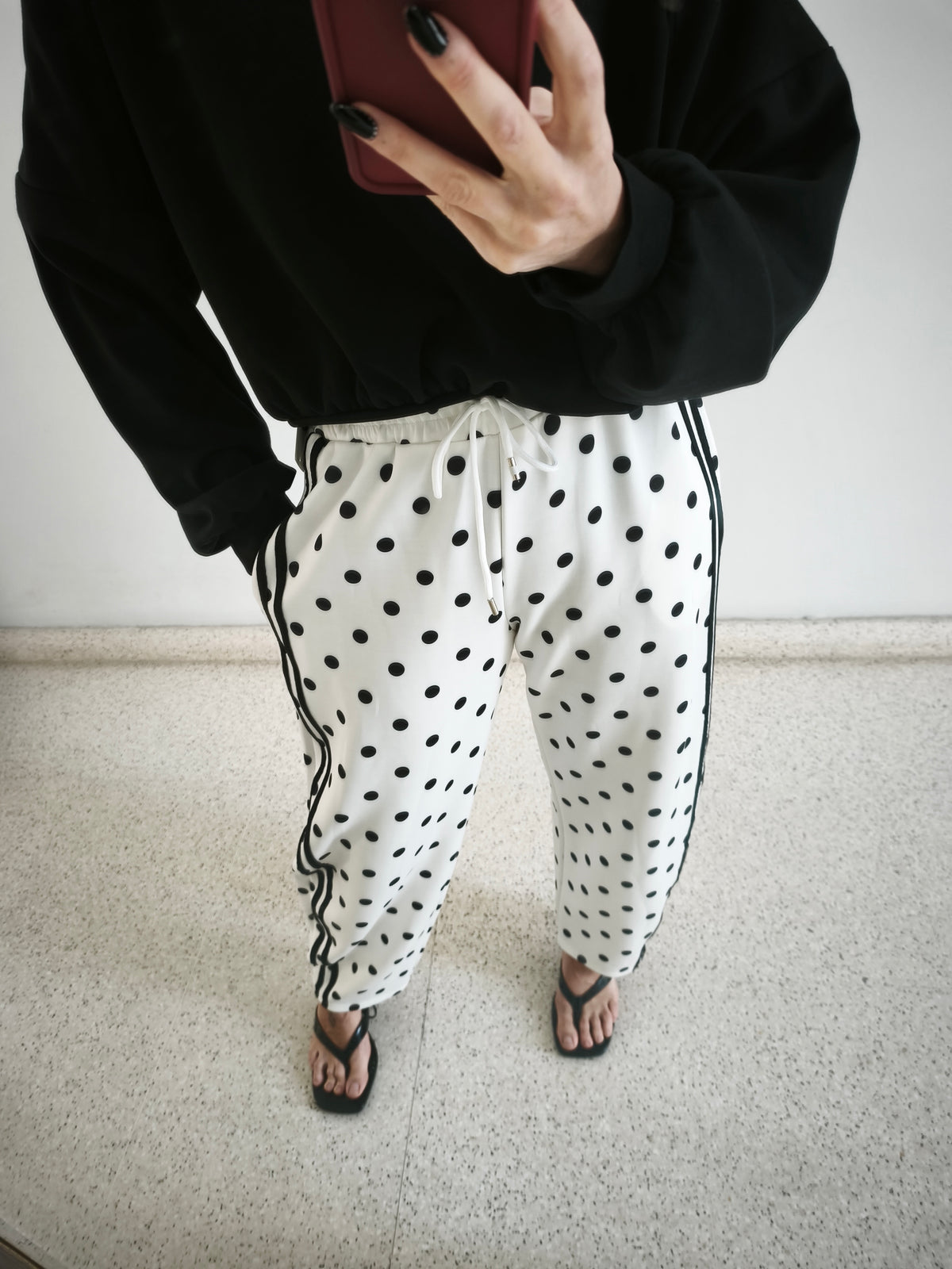 Pantalón ballon topos
