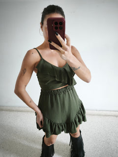 Conjunto volantes verde