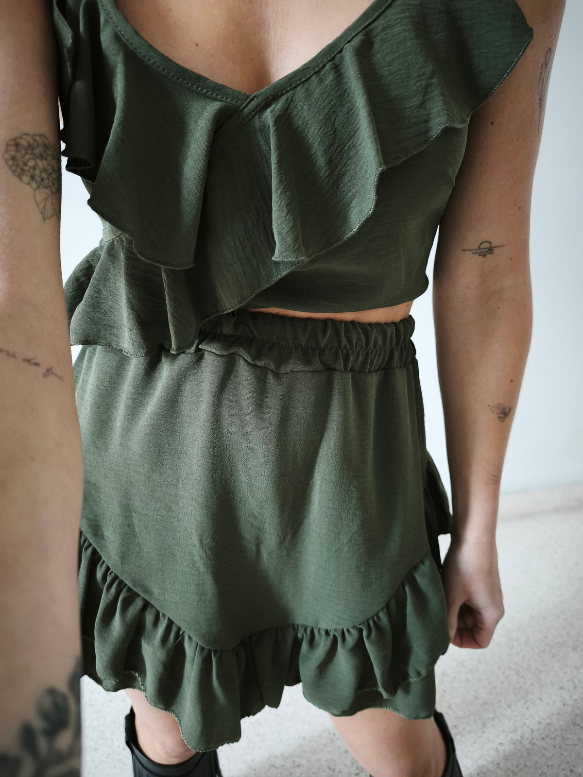 Conjunto volantes verde