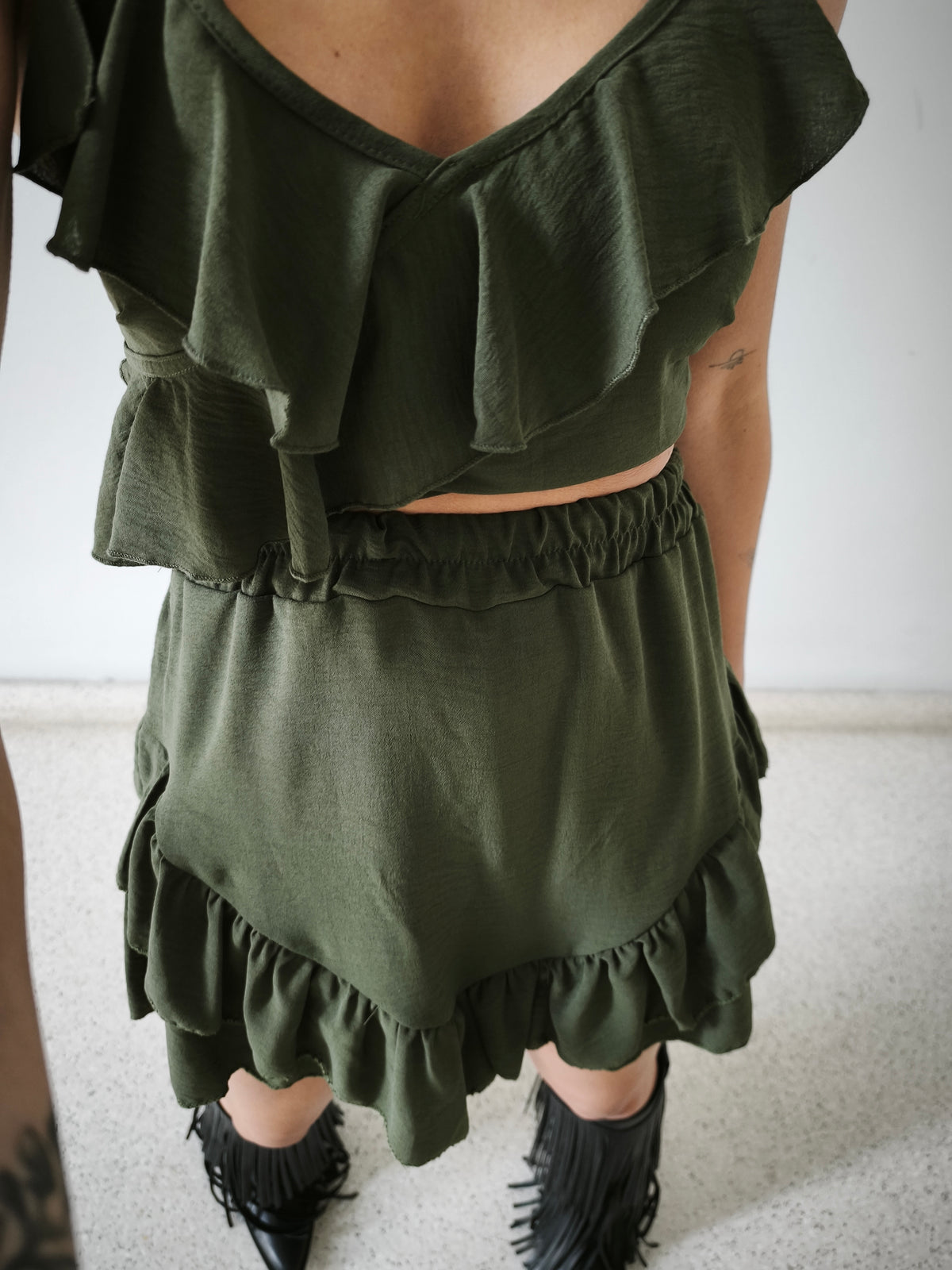 Conjunto volantes verde