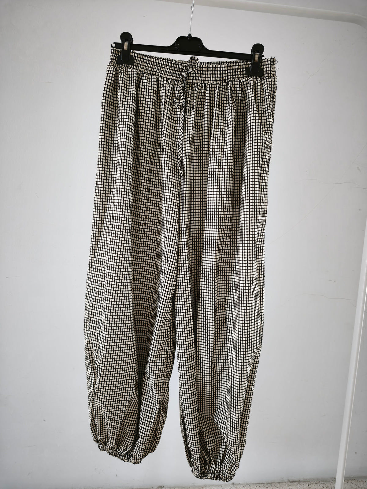 Pantalón bombacho cuadros