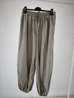 Pantalón bombacho cuadros