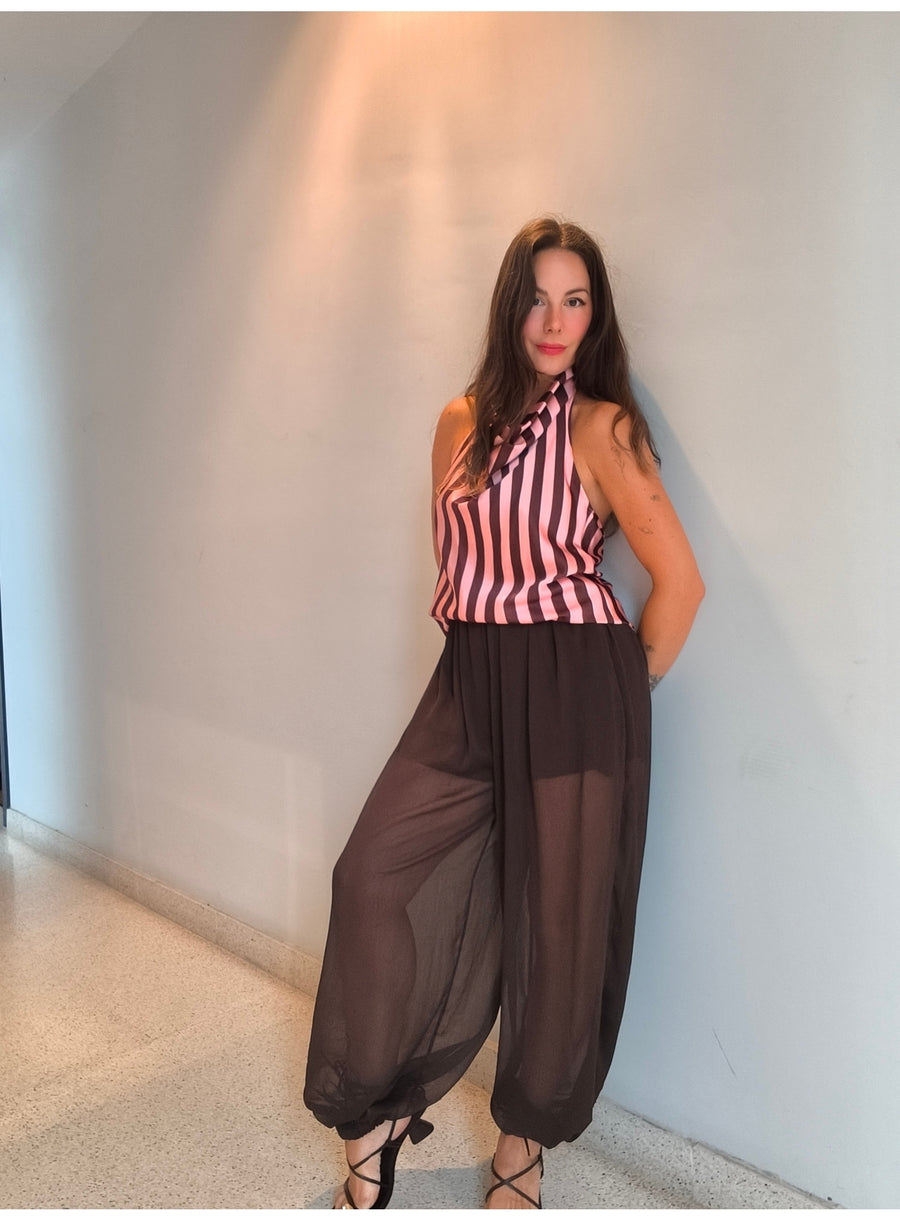 Pantalón bombacho gasa