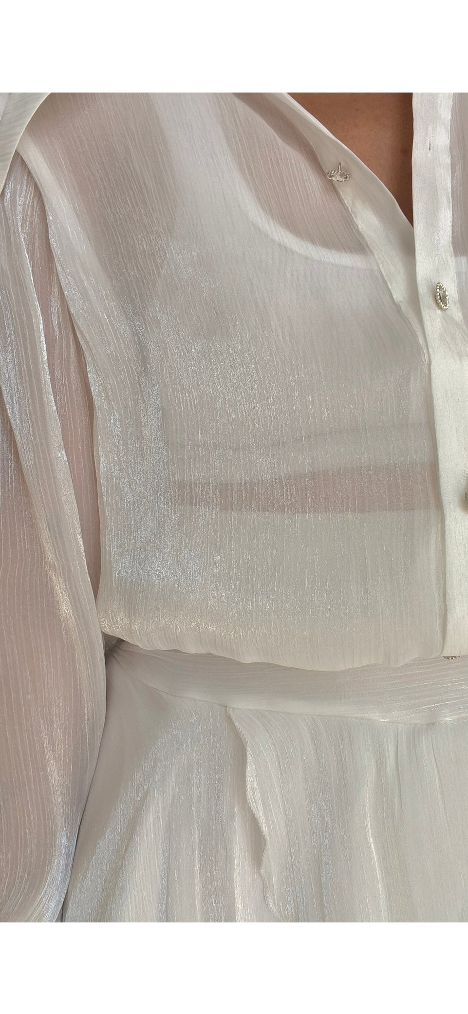 Vestido volantes blanco
