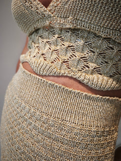 Conjunto crochet brillo