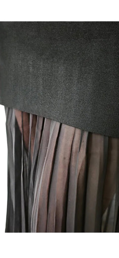 Vestido middi negro