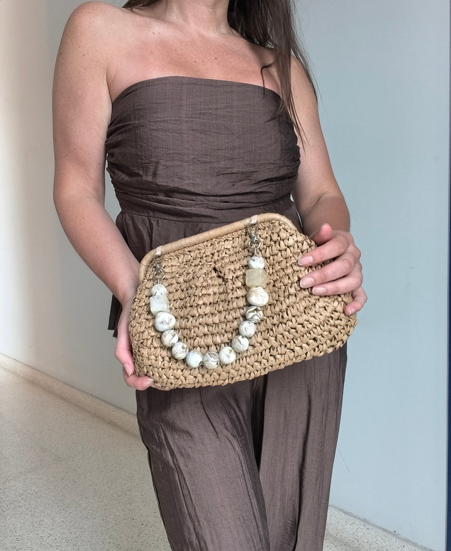 Bolso tejido natural