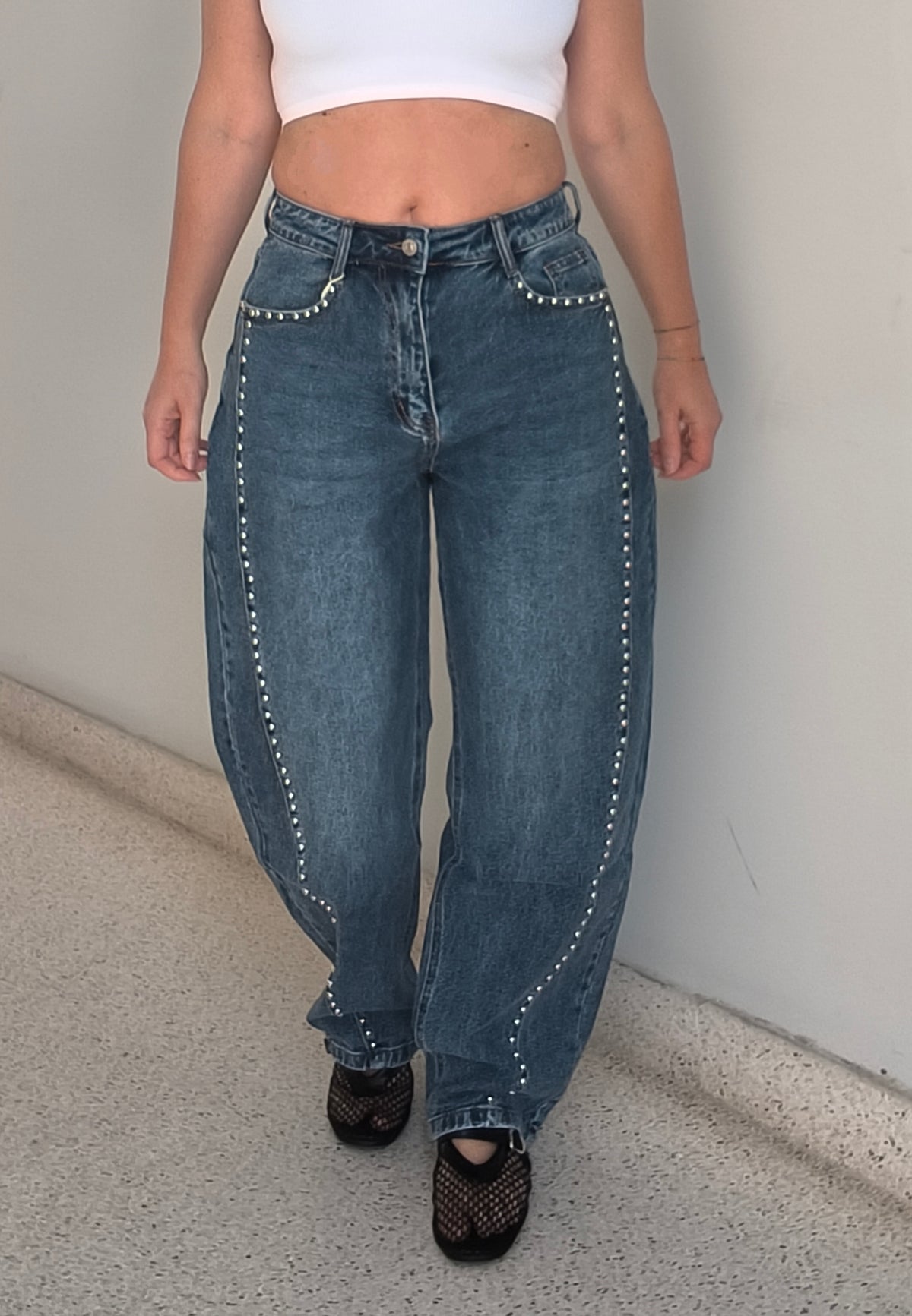 Pantalones denim ballon