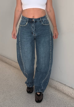 Pantalones denim ballon