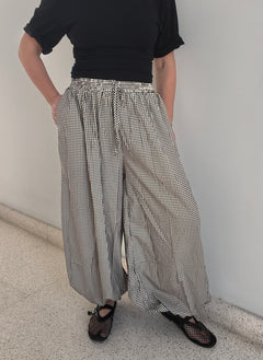 Pantalón bombacho cuadros