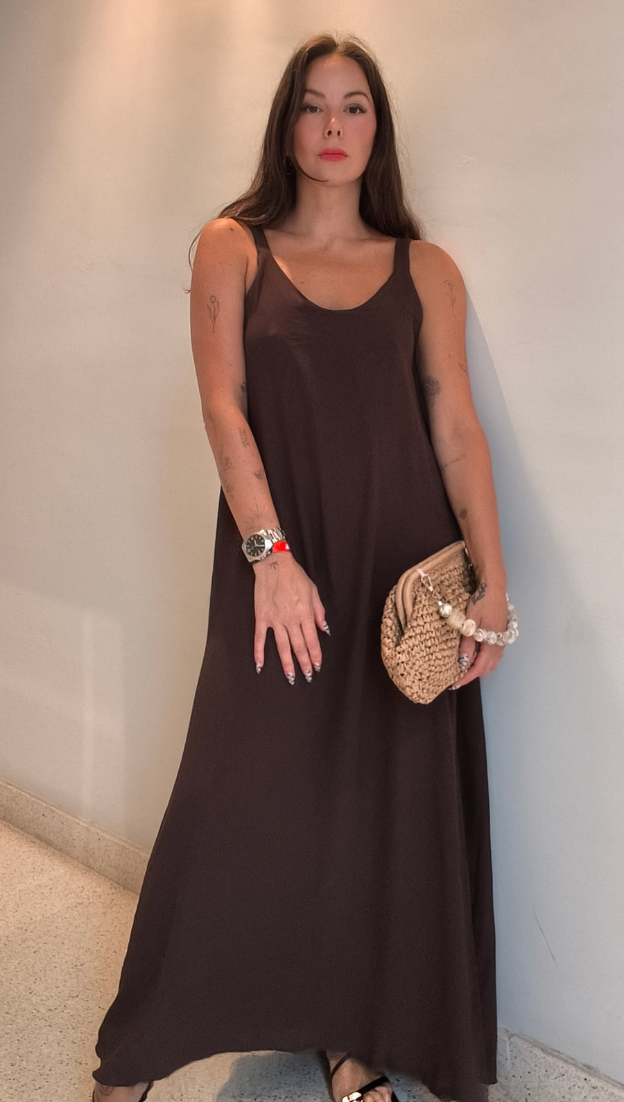 Vestido tirantes anchos
