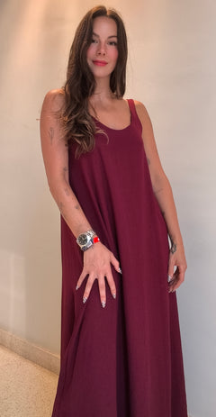 Vestido tirantes anchos