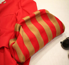 Bolso de mano rayas