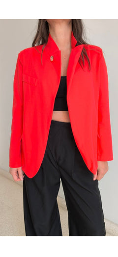 Blazer algodón rojo