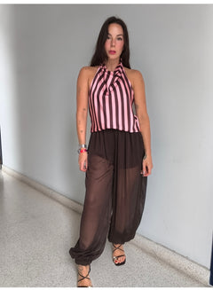Pantalón bombacho gasa