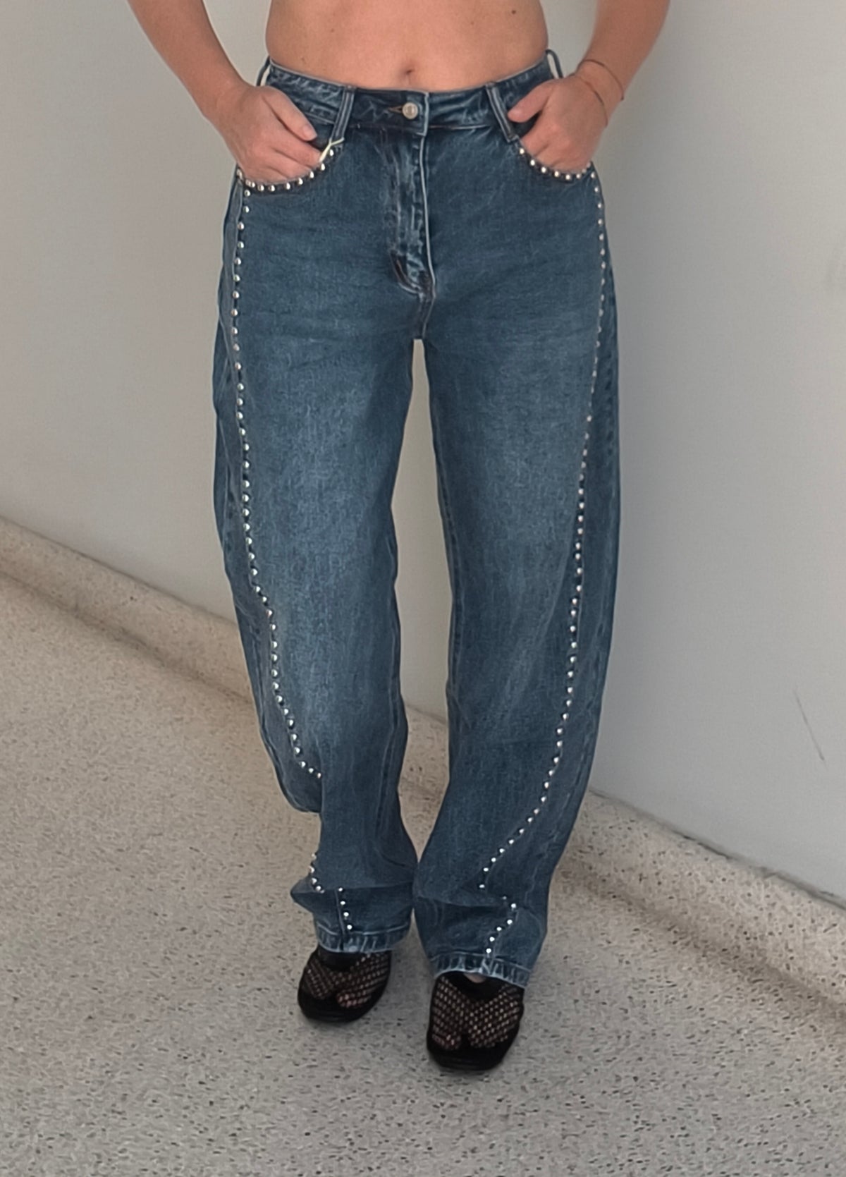Pantalones denim ballon