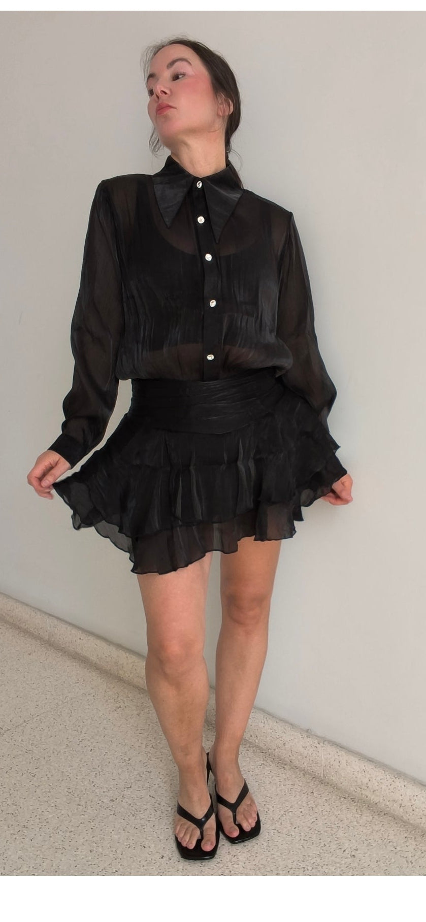 Vestido volantes