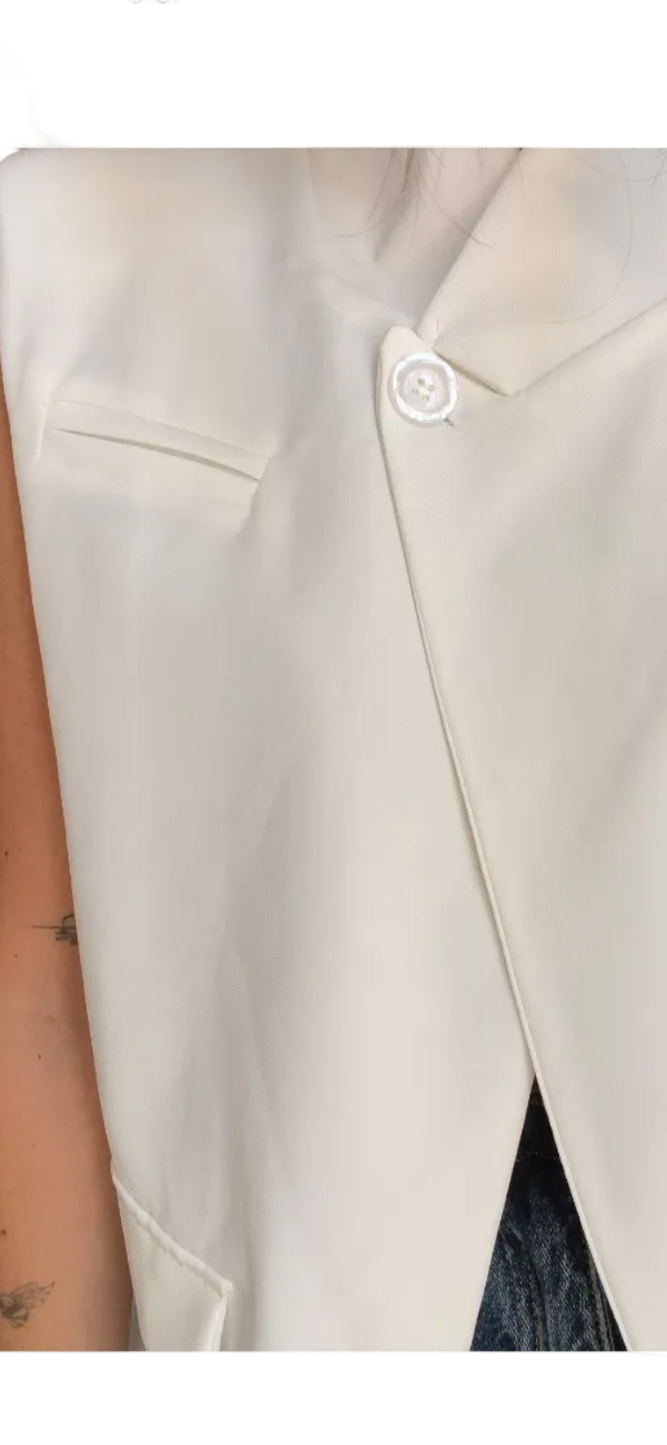 Blazer chaleco blanco
