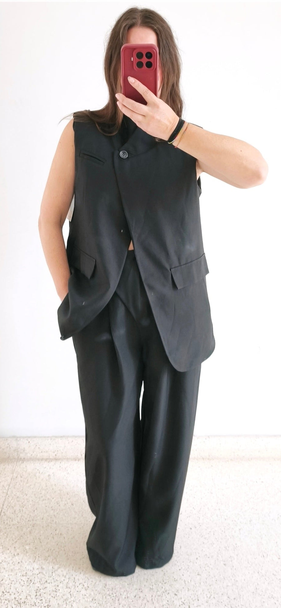 Chaleco blazers negro