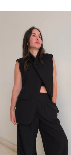 Chaleco blazers negro
