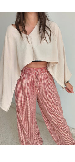 Pantalón bombacho Vichy