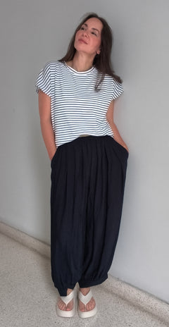 Pantalón bombacho azul